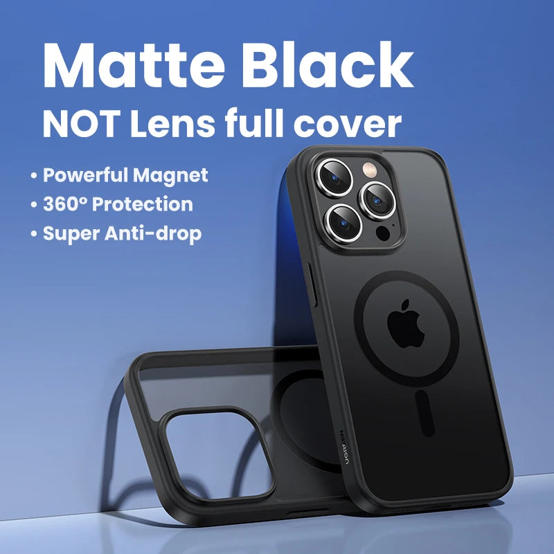 UGREEN Capa magnética para iPhone 17 16 15 14 13 Pro Max Capa à prova de choque para iPhone 16 Pro Max Plus 16pro Macsafe TPU Casos