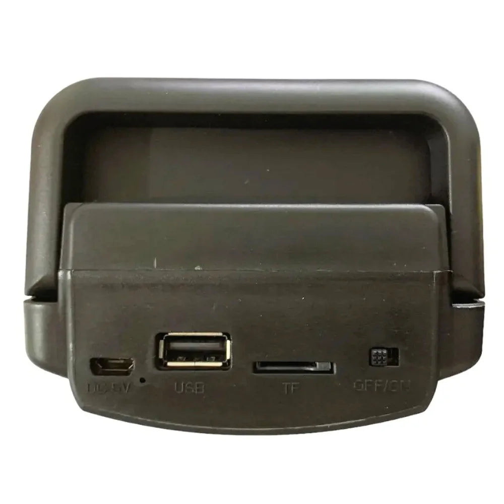 Caixa de Som Portátil Bluetooth com LED Rádio FM USB e SD Musica