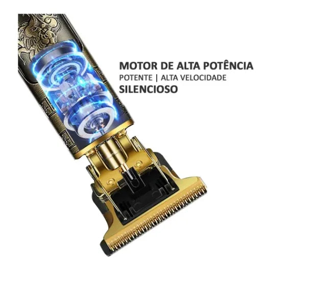 Maquininha Barbeador De Cabelos Clipper Eletrico Dragão- Neverdie Store