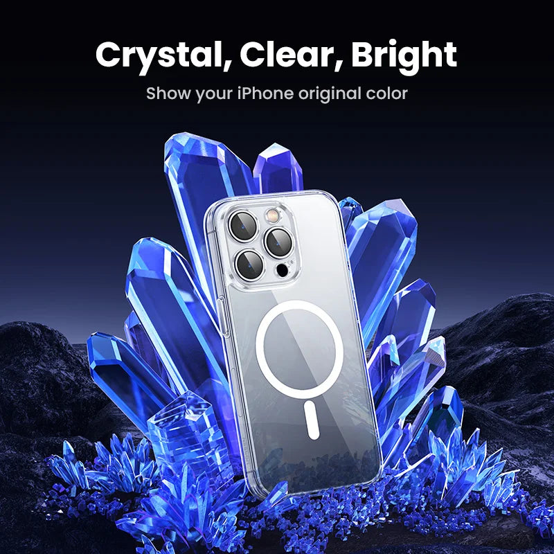 UGREEN Capa magnética para iPhone 17 16 15 14 13 Pro Max Capa à prova de choque para iPhone 16 Pro Max Plus 16pro Macsafe TPU Casos