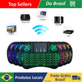 Mini Teclado Sem Fio Com Controle Compatible Com Smart TV TV Box E PC Material ABS Tamanho Compacto Para Uso Portátil