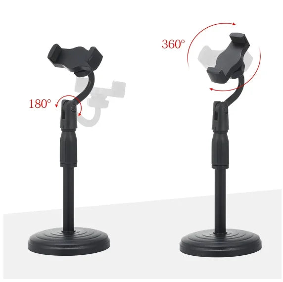 Suporte Para Celular De Mesa Tripé Com Braço Articulado 360º Altura Ajustável