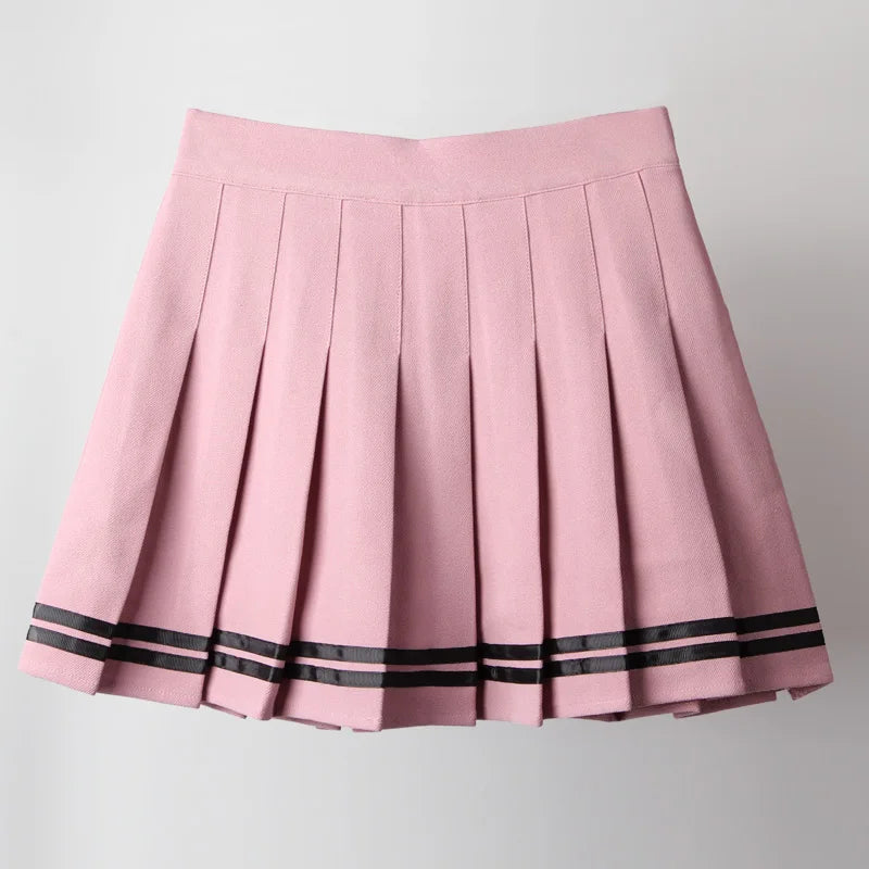 Estilo coreano do vintage retalhos saia harajuku jk preto saias plissadas gótico streetwear cintura alta mini saia feminina punk saia