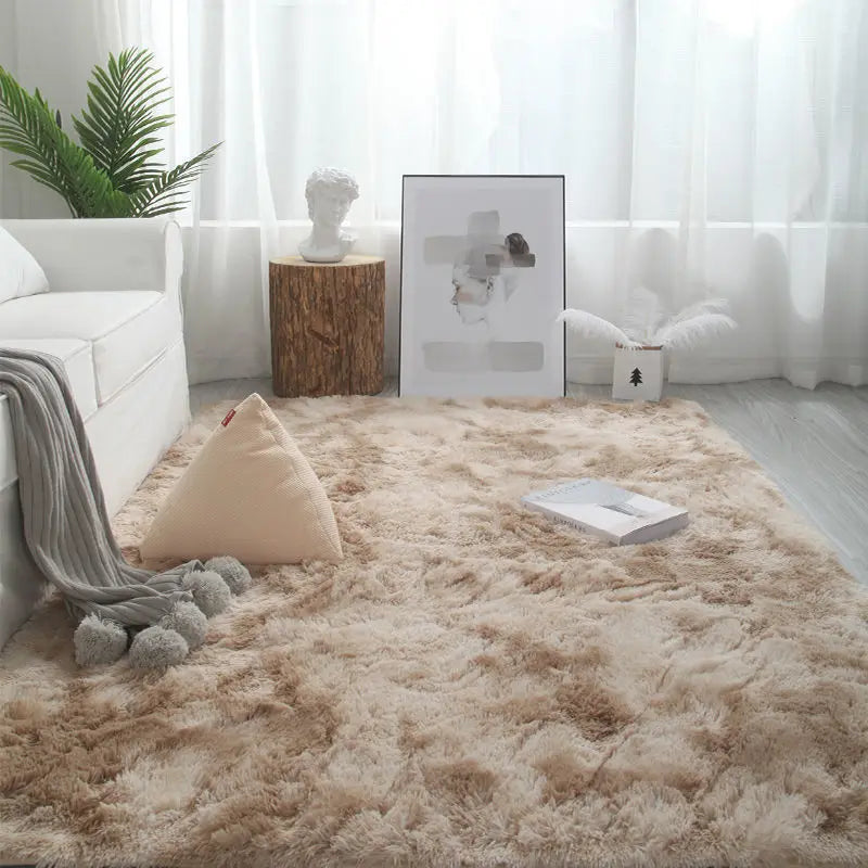 Tapete de pelúcia decoração da sala de estar crianças quarto tapete fofo para corredor antiderrapante tapetes de cabelo cabeceira projetos quarto tapete