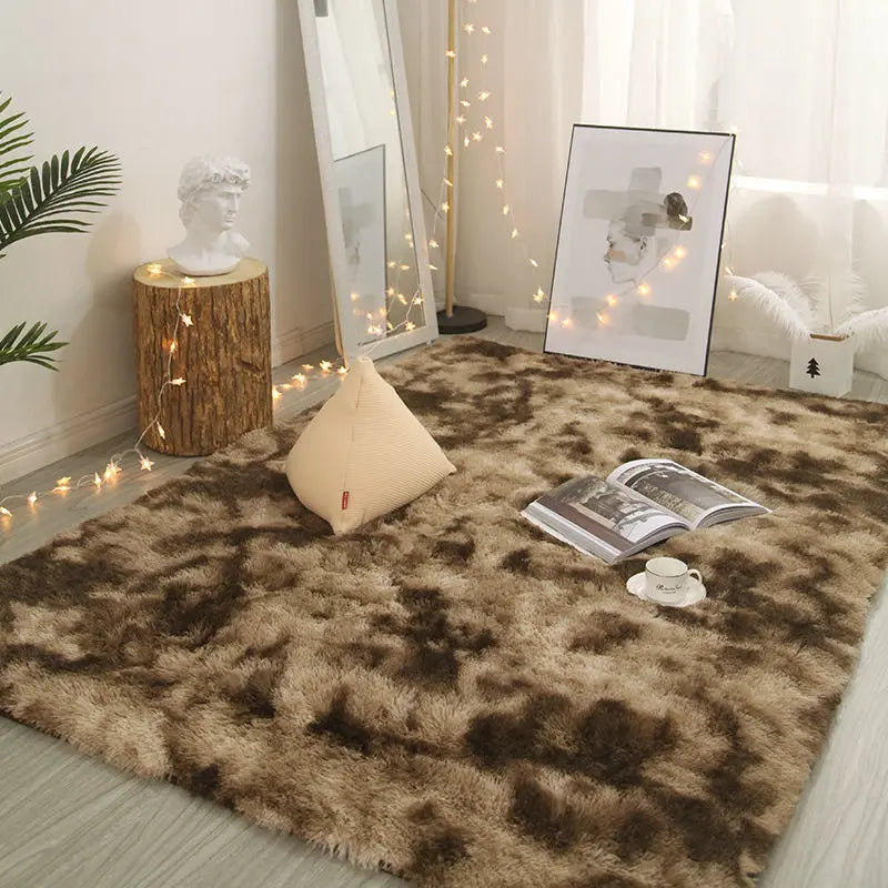 Tapete de pelúcia decoração da sala de estar crianças quarto tapete fofo para corredor antiderrapante tapetes de cabelo cabeceira projetos quarto tapete