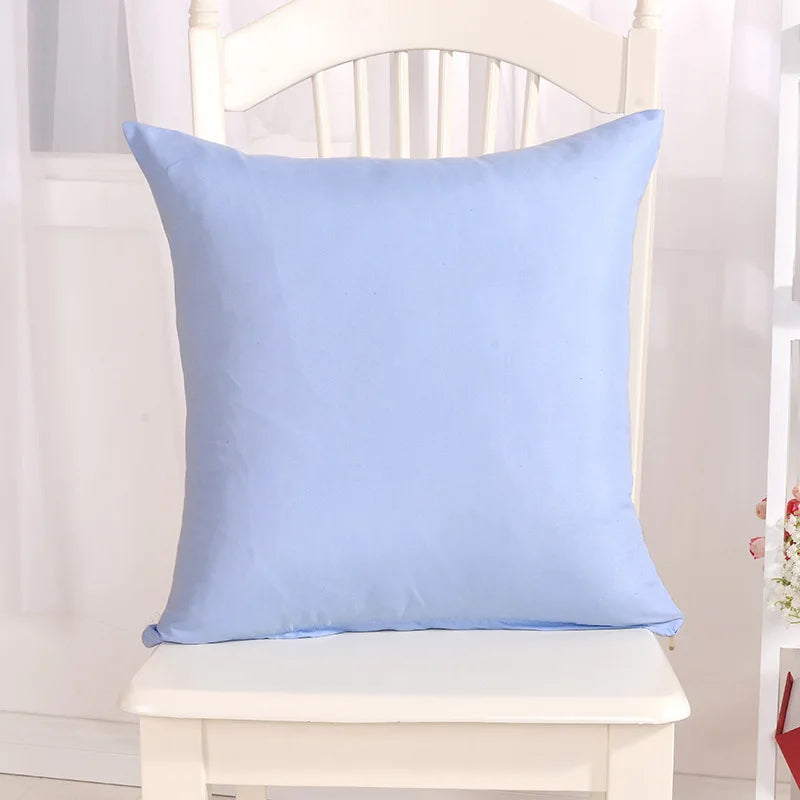 Ywzn doce cor fronha cor sólida lance fronha doce cor fronhas decorativas funda de almohada kussensloop