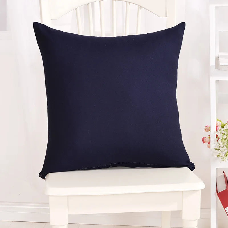 Ywzn doce cor fronha cor sólida lance fronha doce cor fronhas decorativas funda de almohada kussensloop