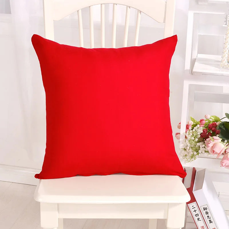 Ywzn doce cor fronha cor sólida lance fronha doce cor fronhas decorativas funda de almohada kussensloop