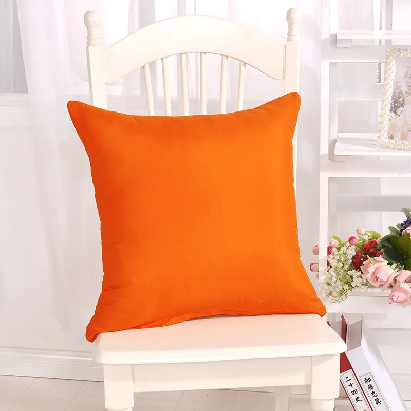 Ywzn doce cor fronha cor sólida lance fronha doce cor fronhas decorativas funda de almohada kussensloop