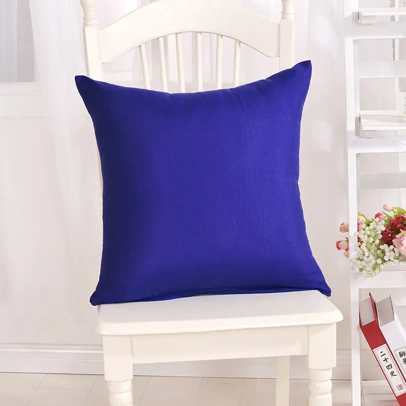 Ywzn doce cor fronha cor sólida lance fronha doce cor fronhas decorativas funda de almohada kussensloop