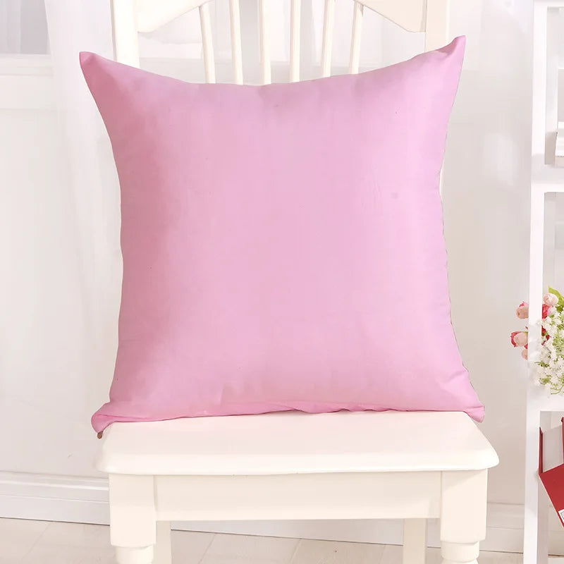 Ywzn doce cor fronha cor sólida lance fronha doce cor fronhas decorativas funda de almohada kussensloop