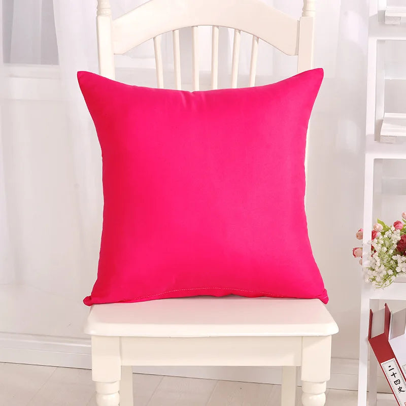 Ywzn doce cor fronha cor sólida lance fronha doce cor fronhas decorativas funda de almohada kussensloop
