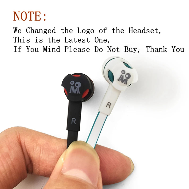 Fones de ouvido extra graves com fio fone de ouvido 3.5mm com microfone estilo macarrão наушники esporte fone para samsung