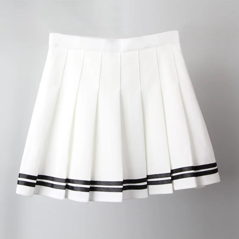 Estilo coreano do vintage retalhos saia harajuku jk preto saias plissadas gótico streetwear cintura alta mini saia feminina punk saia