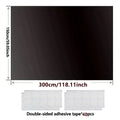 95-98% cortina blackout diy portátil viagem removível bloqueio mais escuro filme de janela pano auto-adesivo tons de janela