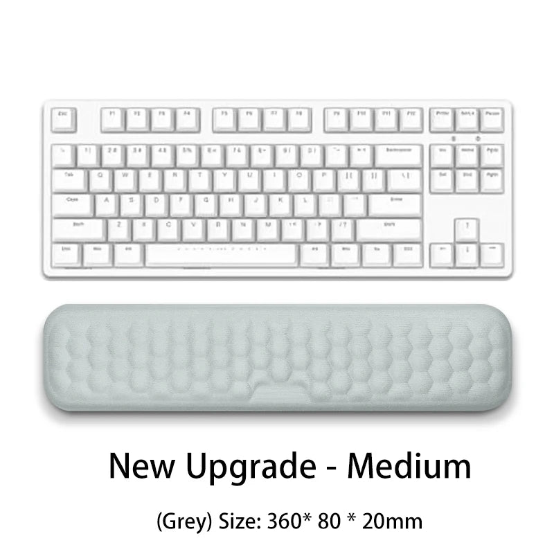 Conjunto de almofada de teclado de espuma de memória para computador de escritório laptop fácil digitação alívio da dor teclado descanso de pulso mouse pad computador mouse pad