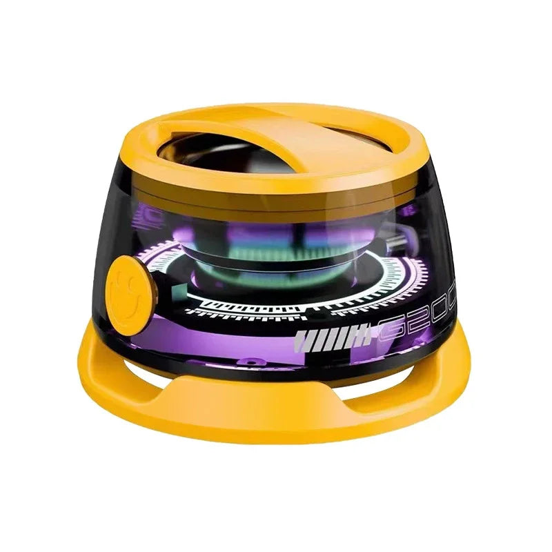 Vikefon portátil bluetooth alto-falante hidate g200 rgb iluminação alto-falante magnético bt5.3 mini caixa de som 7 horas reprodução suporte do telefone