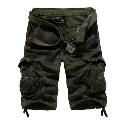 Novos Shorts Cargo Camuflados Masculinos Tamanho EUA 2026 - Estilo Militar Solto e Fresco para o Verão