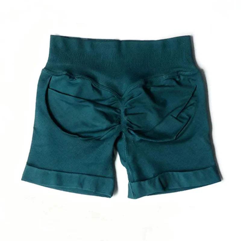 Shorts de impacto |   4.5 "fitness biker curto treino bottoms pilates correndo sem costura leggings ginásio mulher scrunch booty esportes shorts