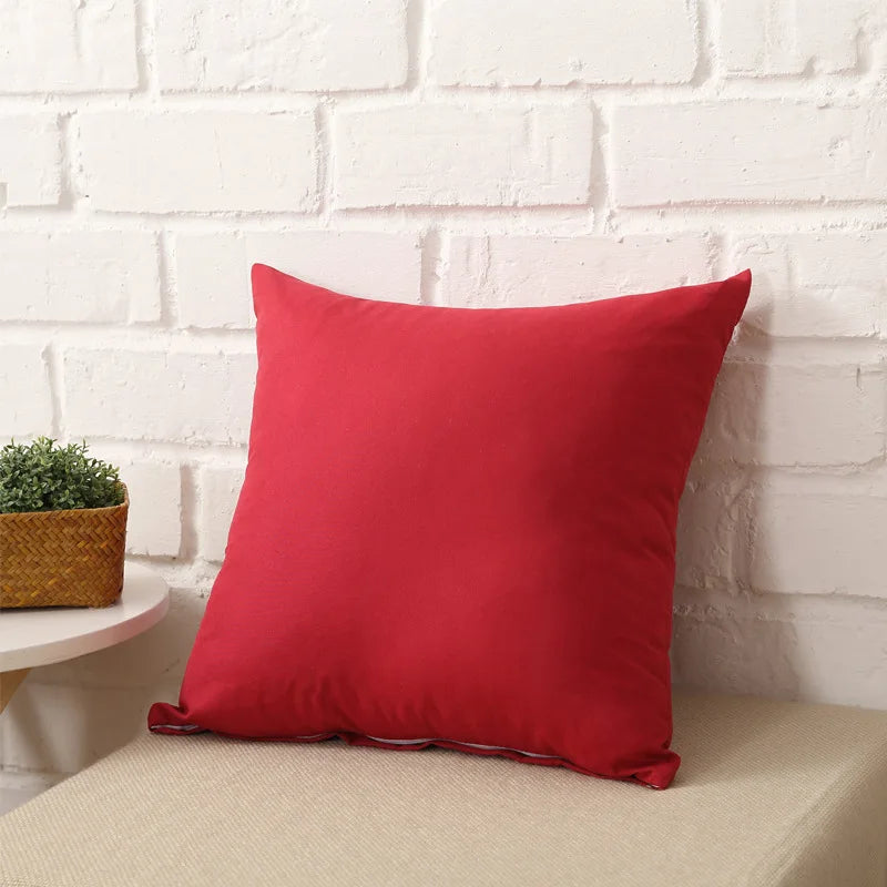 Doce cor capa de almofada simples cor sólida lance fronha para sofá casa decorativa fronha doce colorido capa de almofada