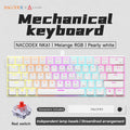 Ajazz nk61 teclado mecânico para jogos com fio 60% rgb hot-swappable 61 teclas interruptor vermelho mini teclado para gamer pc