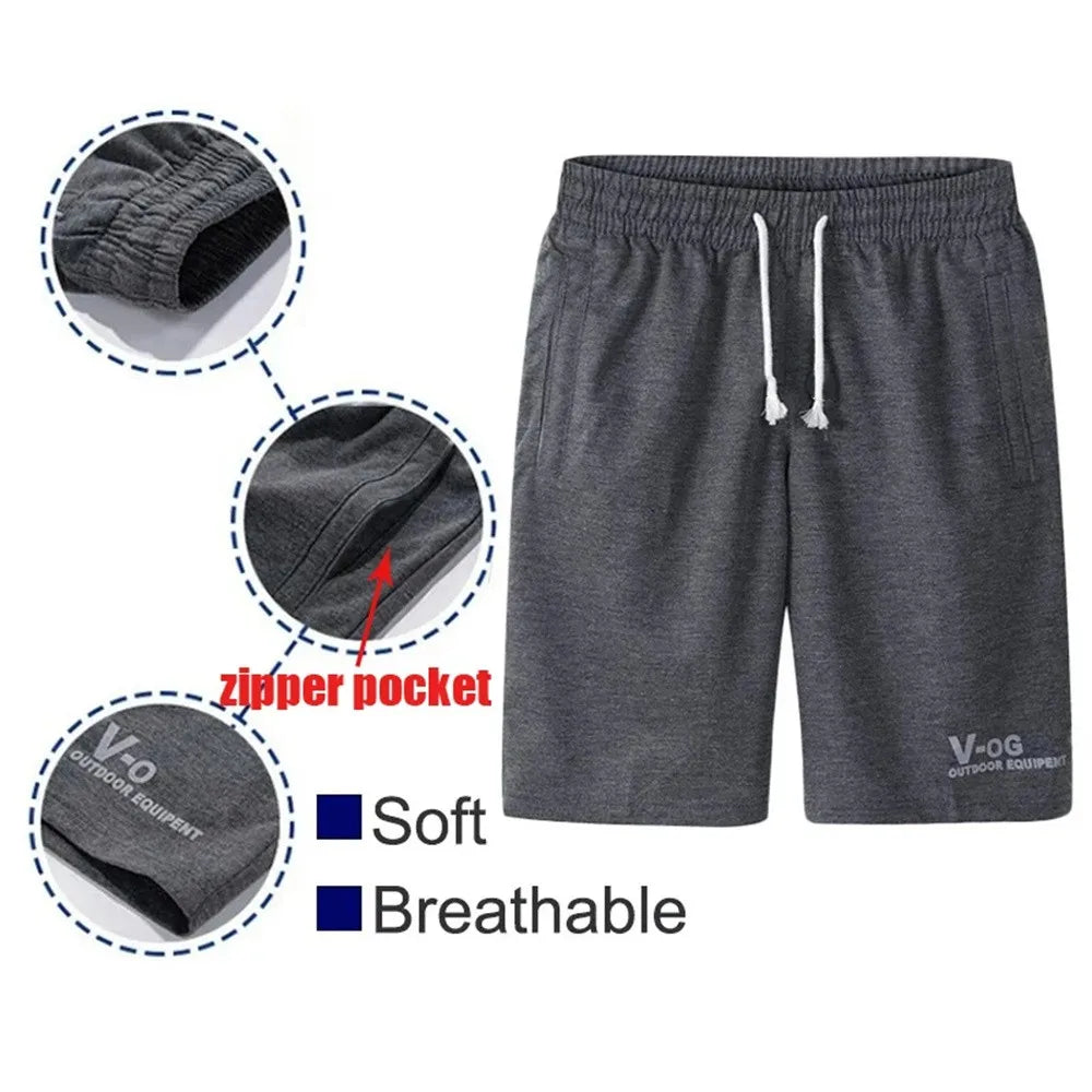 Shorts de praia soltos e respiráveis masculinos, calção casual, calça fitness confortável, moletom esportivo de basquete, calções de verão