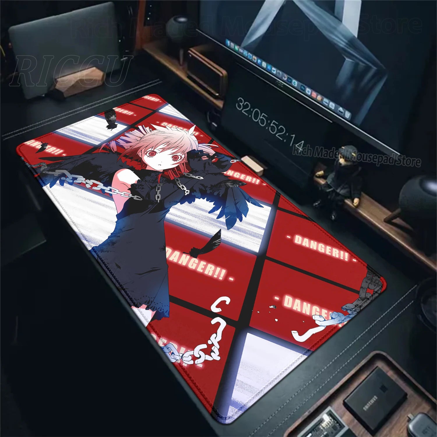 Bonito anime menina k-Kasane teto mousepad grande gaming mouse pad lockedge teclado do computador tapete de mesa pc gabinete tablepad xxl tapetes
