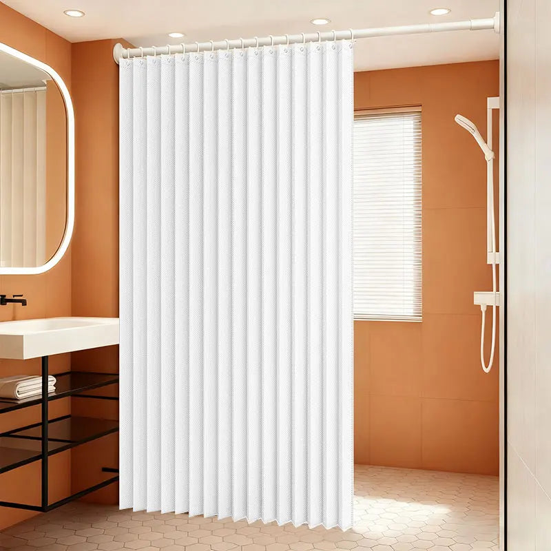 Cortina de Chuveiro Magnética Dobrável com Fivela Magnética, Tela de Privacidade Impermeável para Banheiro, Separação de Áreas Secas e Molhadas para Casa e Hotel