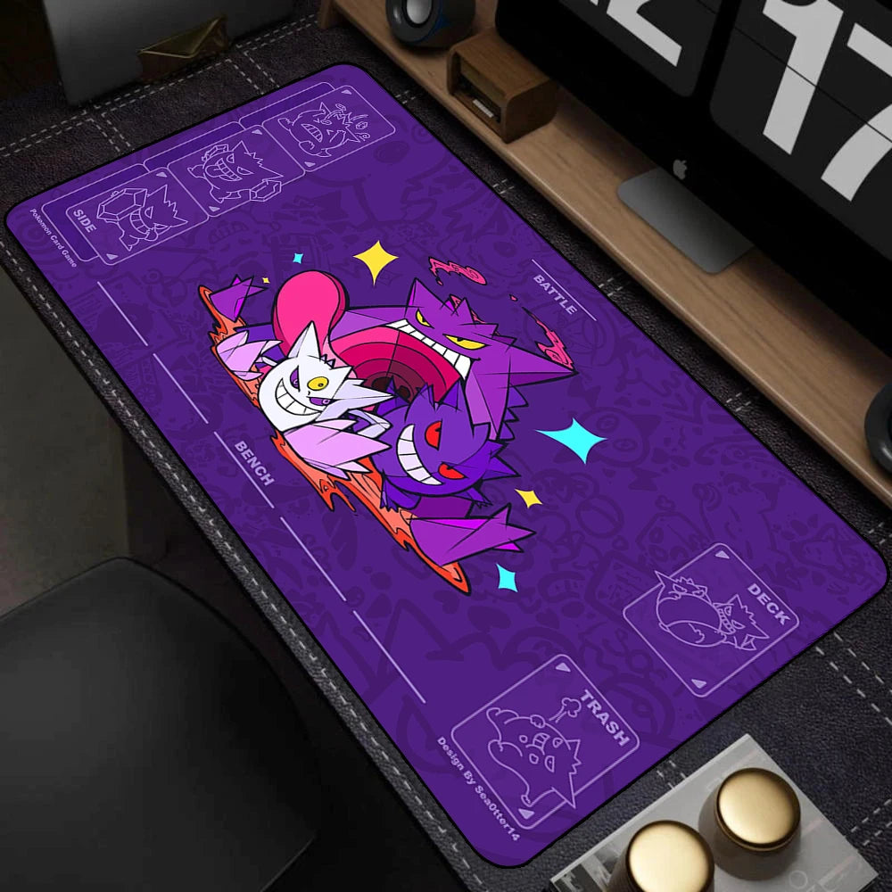 Tapete colorido para teclado de jogos, laptop, japão, legal, anime, mouse pad xxl, preto, p-pokemon, tapete de mesa, pc, g-gengar, gamer, gabinete, mousepad