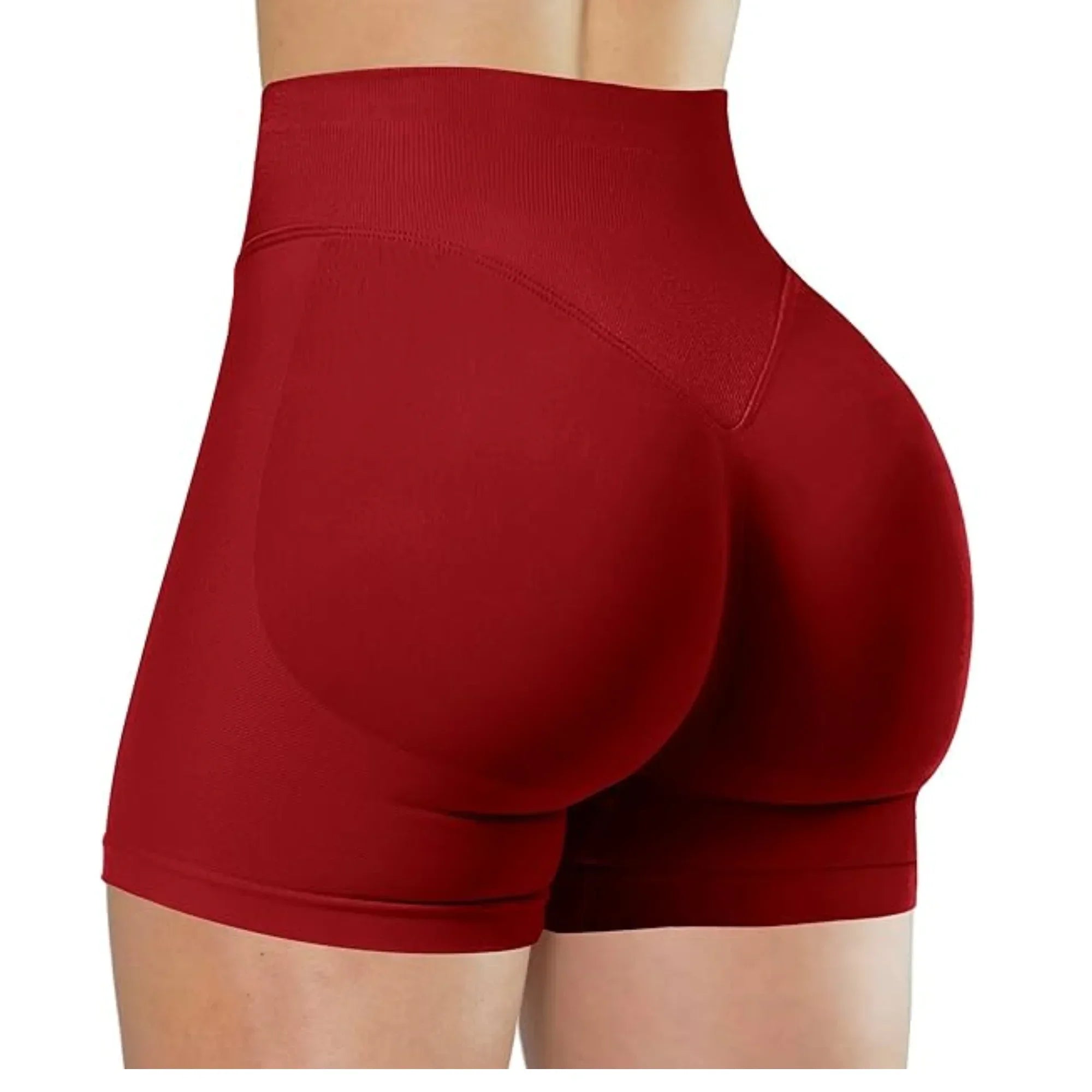 Verão cintura alta shorts de yoga para mulheres moda e sexy correndo calças de fitness cor sólida yoga leggings calças elásticas