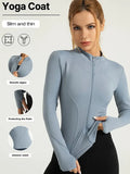 Roupa de fitness de manga comprida feminina internet celebridade emagrecimento gola alta jaqueta esportiva roupas de treinamento emagrecimento correndo