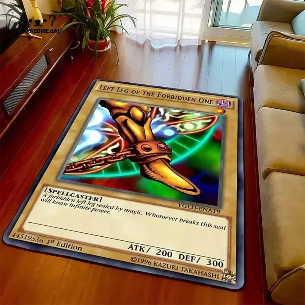 Yu-gi-oh olhos azuis dragão branco anime antiderrapante tapete dos desenhos animados para sala de estar quarto área decorativa presente perfeito