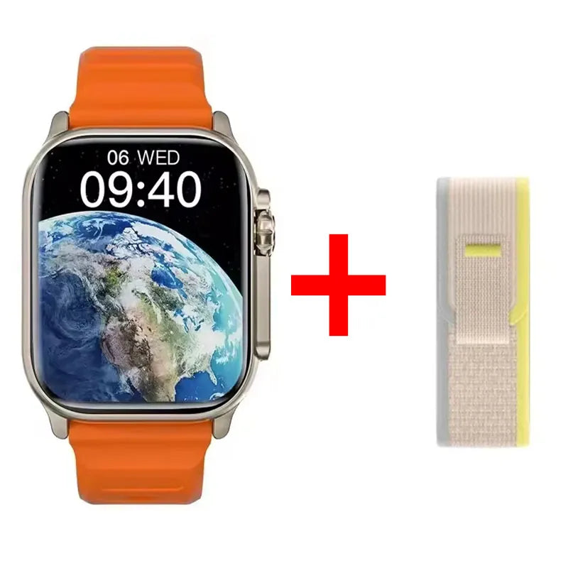 Novo Relógio Inteligente 10 Ultra 49mm 2024, Novo NFC, GPS, Chamadas Bluetooth, Música, Jogos, Carregamento Sem Fio