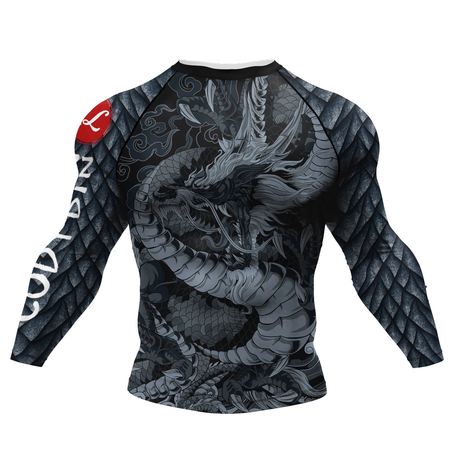 Cody Lundin Tattoo Camiseta de compressão de ginástica masculina sublimação manga longa Rashguard BJJ jiu jitsu camisa de boxe personalizada