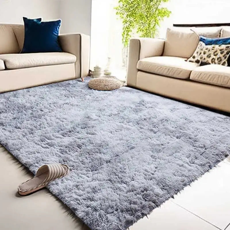 Tapete de pelúcia sala de estar sofá mesa de café verde rosa fofo cobertores macios área tapetes quarto das crianças antiderrapante decoração de casa