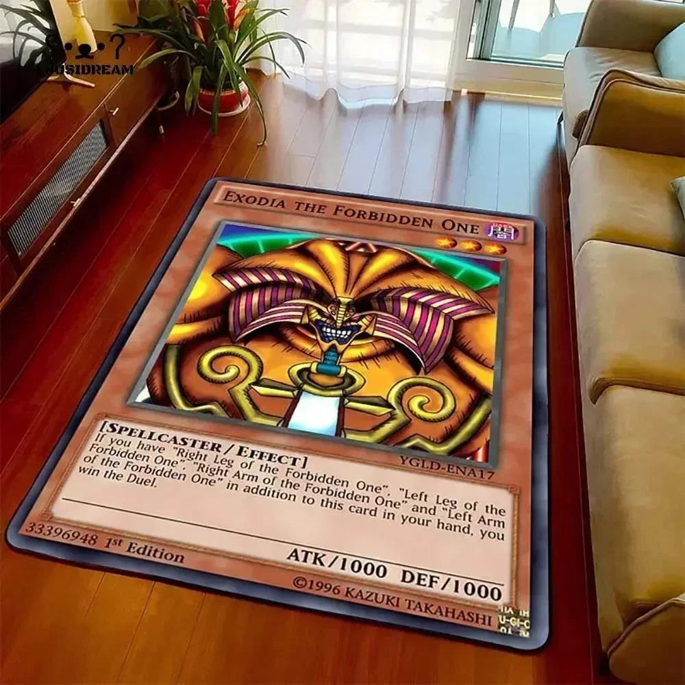 Yu-gi-oh olhos azuis dragão branco anime antiderrapante tapete dos desenhos animados para sala de estar quarto área decorativa presente perfeito
