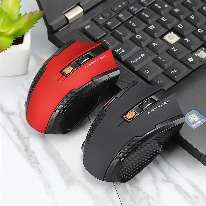 Mouse óptico sem fio de 2,4 GHz para PC laptop computador receptor USB mini mouse portátil