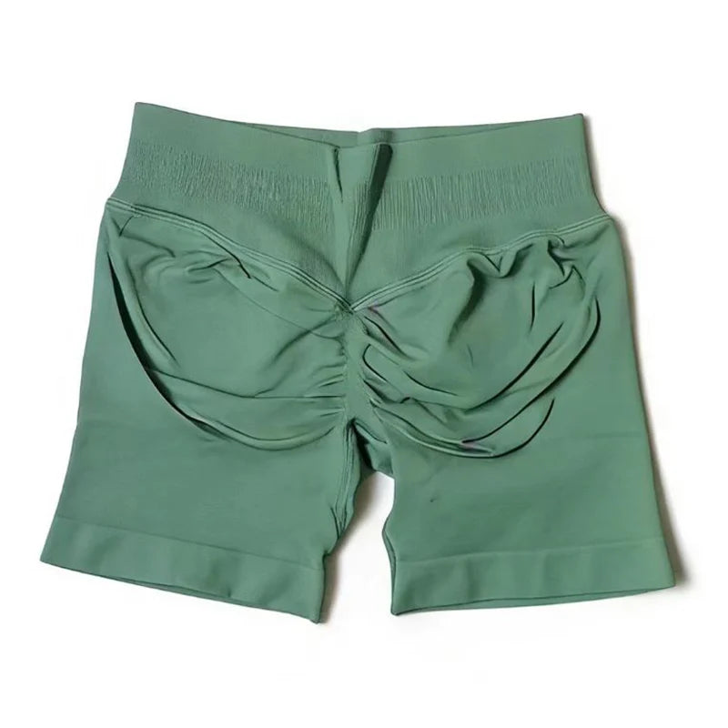 Shorts de impacto |   4.5 "fitness biker curto treino bottoms pilates correndo sem costura leggings ginásio mulher scrunch booty esportes shorts