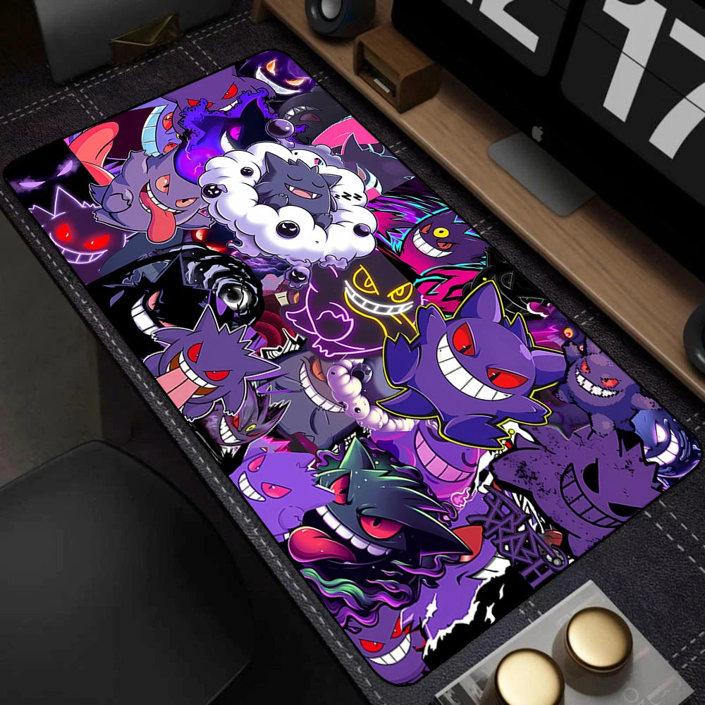 Tapete colorido para teclado de jogos, laptop, japão, legal, anime, mouse pad xxl, preto, p-pokemon, tapete de mesa, pc, g-gengar, gamer, gabinete, mousepad