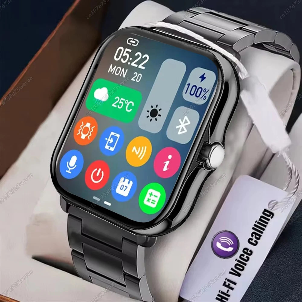 20226 Novo smartwatch de 1,83 polegadas Notificações de chamada Monitoramento do sono Rastreamento de atividades Relógio inteligente compatível com Android e iOS