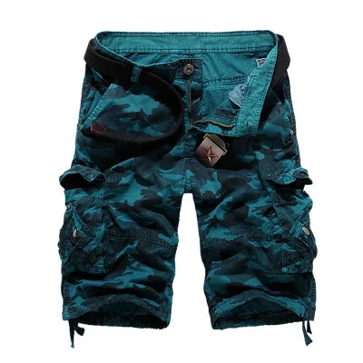 Novos Shorts Cargo Camuflados Masculinos Tamanho EUA 2026 - Estilo Militar Solto e Fresco para o Verão
