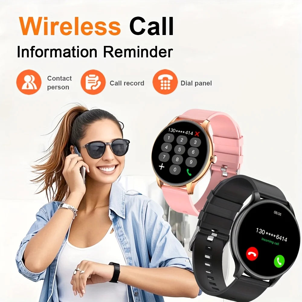 Lxasfit 2025 novo relógio inteligente monitor de saúde do sono freqüência cardíaca bluetooth falar senhoras esporte relógio inteligente para android ios