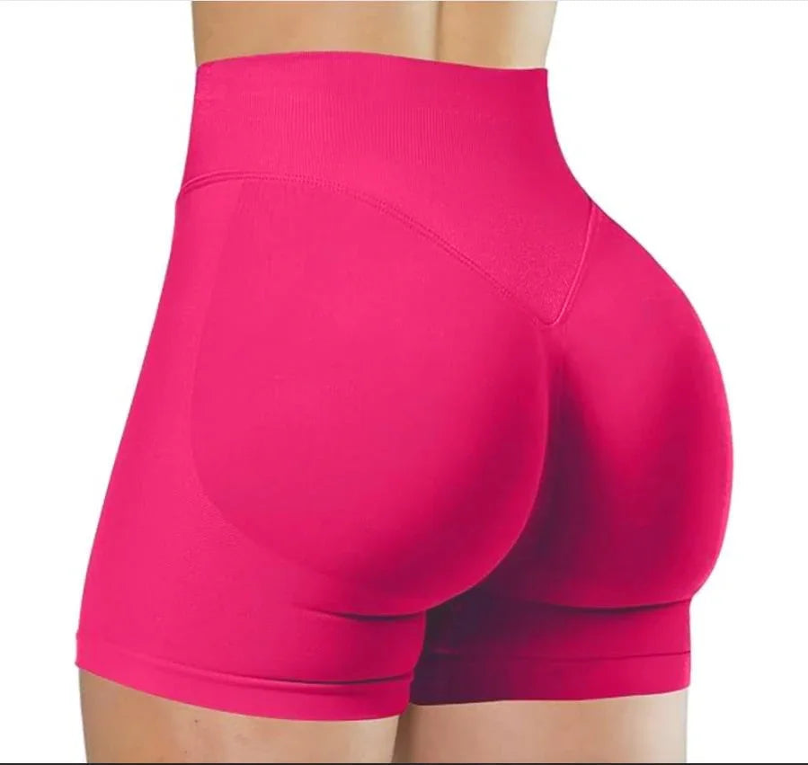Verão cintura alta shorts de yoga para mulheres moda e sexy correndo calças de fitness cor sólida yoga leggings calças elásticas