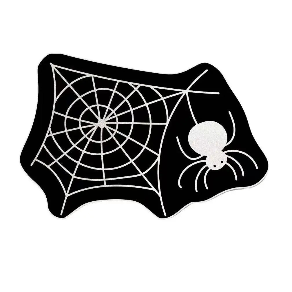 Viakma halloween aranha web tapete decorativo banheiro antiderrapante absorção pé sala de estar varanda quarto porta tapete