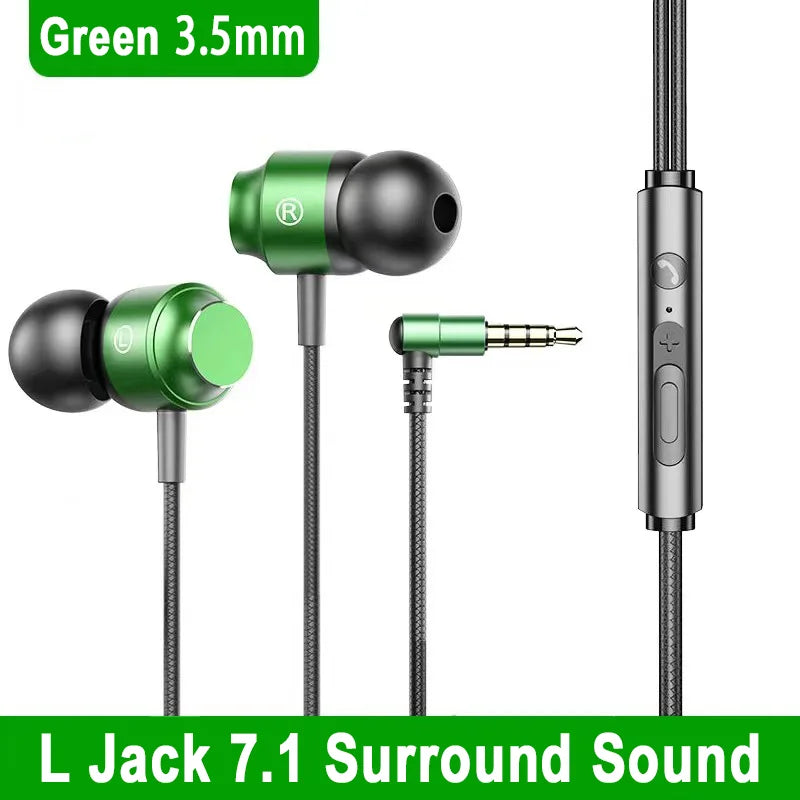 Fone com fio gaming headset som surround de alta fidelidade com microfone 3.5mm tipo c fones de ouvido música