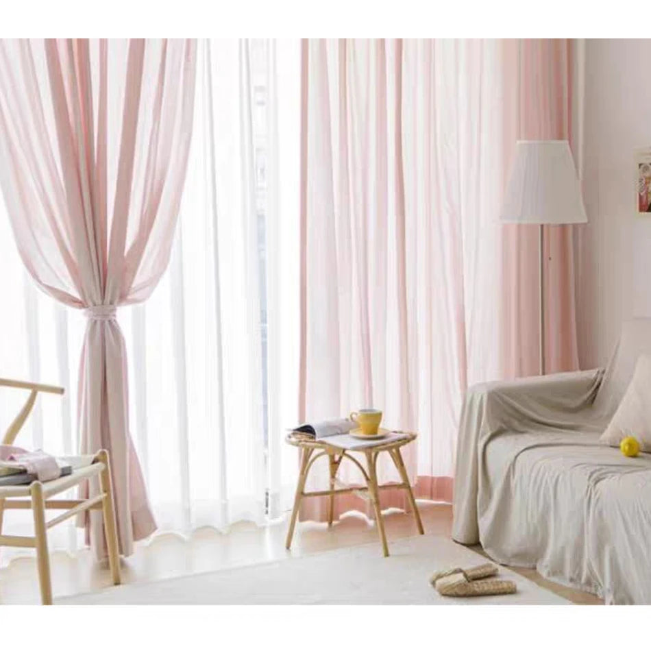 Cortina com Rod Pocket for Window, 100% Linho, Filtragem de Luz, Farmhouse Living Room, Children Bedroom, Environmental, Linen