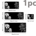 Lindas almofadas florais grande mouse pad para jogos com base de borracha antiderrapante design de costura precisa lavável e durável para uso em escritório