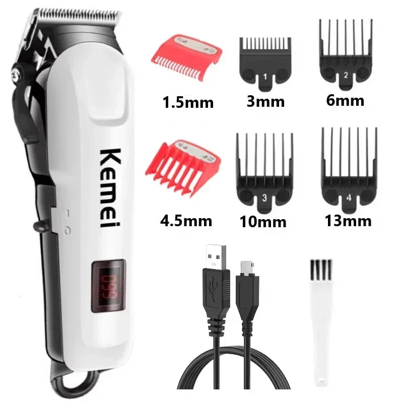 Kemei máquina de cortar cabelo Km-809A Km-1506 Km-1102 profissão aparador de cabelo elétrico aparador de barba para máquina de corte de cabelo masculino