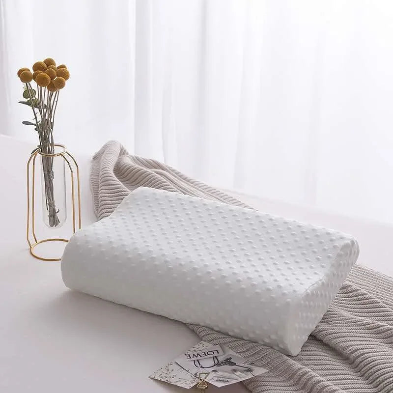 Travesseiro longo de espuma de memória, travesseiro de cama, proteção para pescoço, formato de recuperação lenta, travesseiro de maternidade para dormir, travesseiros ortopédicos