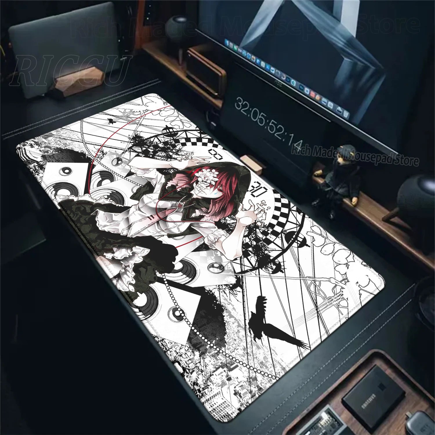 Bonito anime menina k-Kasane teto mousepad grande gaming mouse pad lockedge teclado do computador tapete de mesa pc gabinete tablepad xxl tapetes